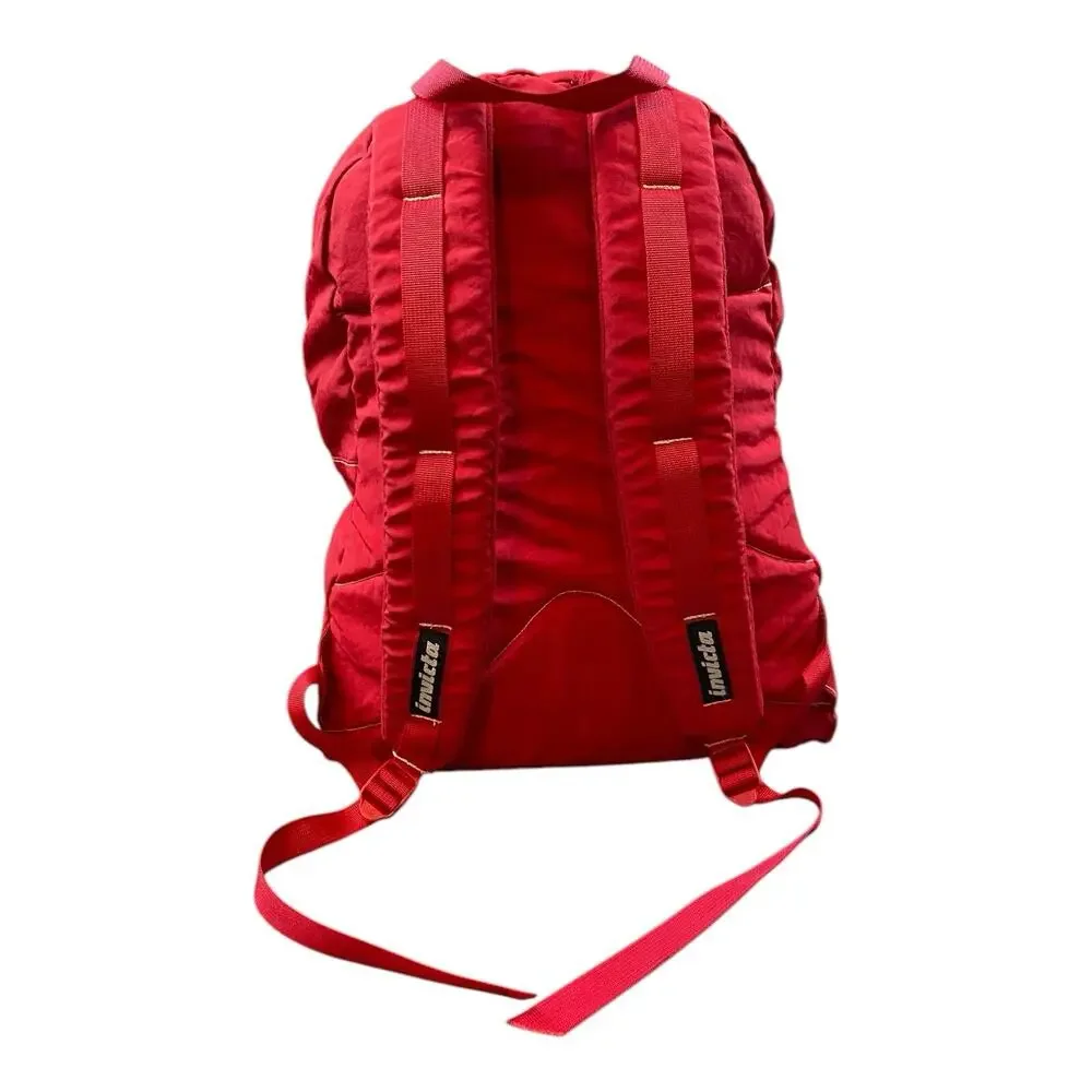 Vintage Y2K Invicta Red Nylon Backpack Milan, Italy Lightweight Great Condition‎